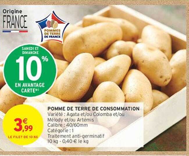 Pomme de terre de consommation