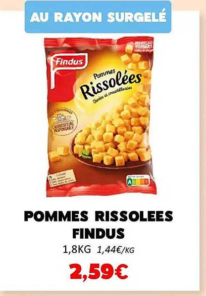 POMMES RISSOLEES FINDUS