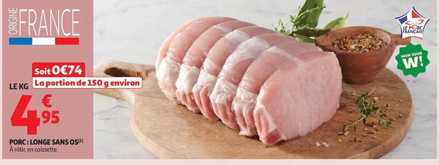PORC : LONGE SANS OS