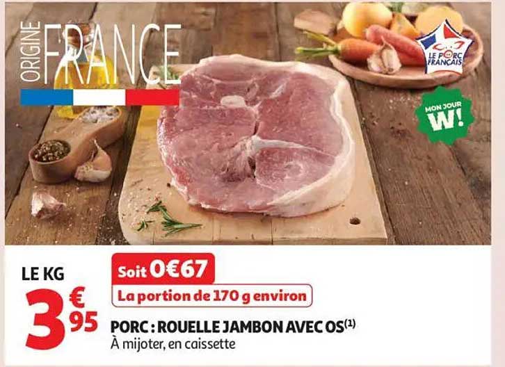 PORC : ROUELLE JAMBON AVEC OS