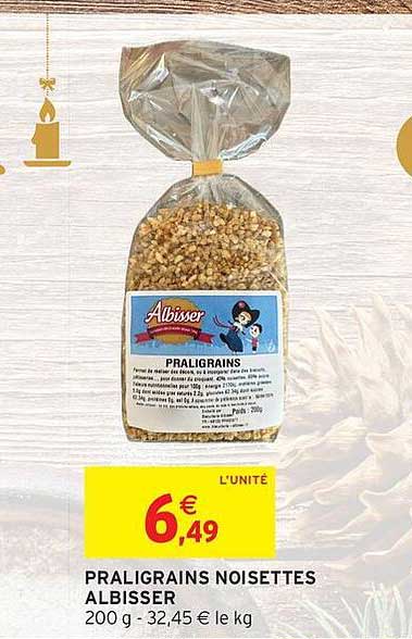 PRALIGRAINS NOISETTES ALBISSER