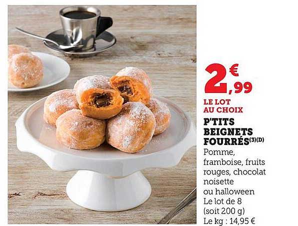 P'tits beignets fourrés