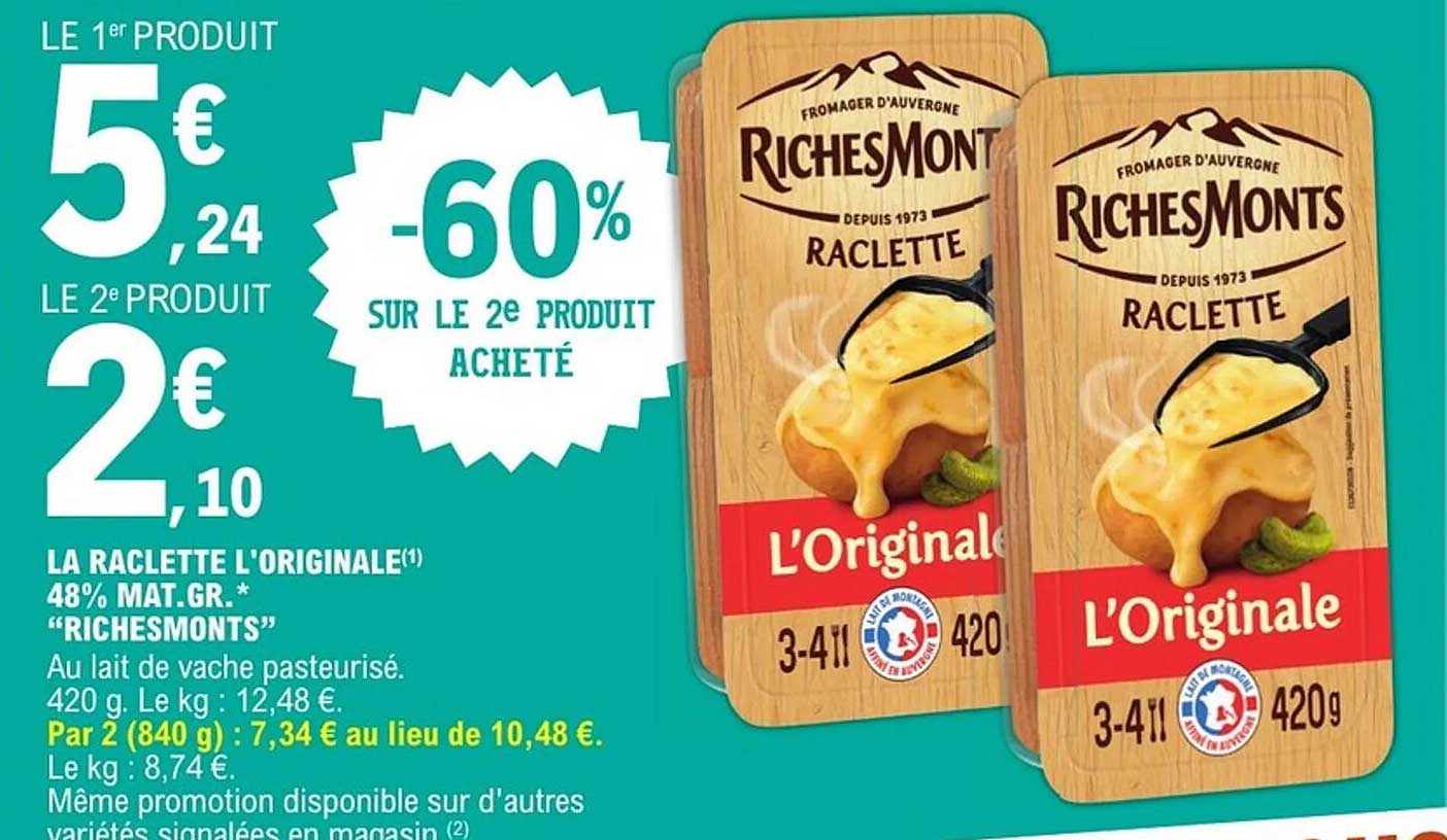 Raclette L'Originale RichesMonts