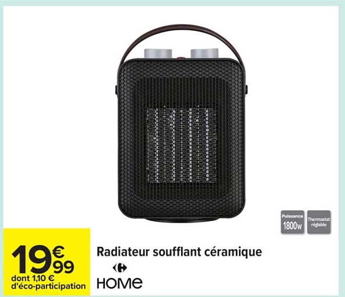 Radiateur soufflant céramique