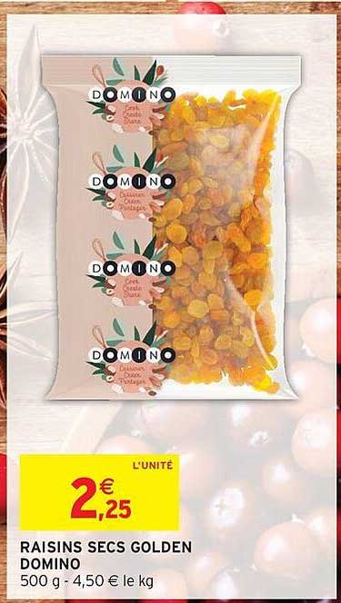 RAISINS SECS GOLDEN DOMINO