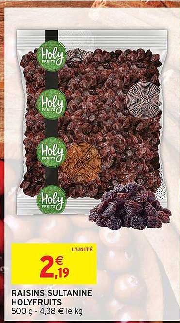 RAISINS SULTANINE HOLYFRUITS
