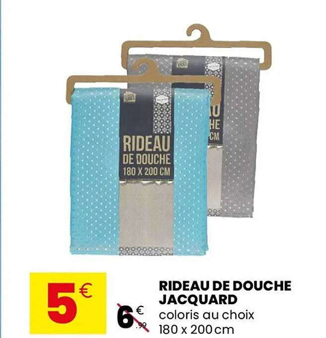 RIDEAU DE DOUCHE JACQUARD