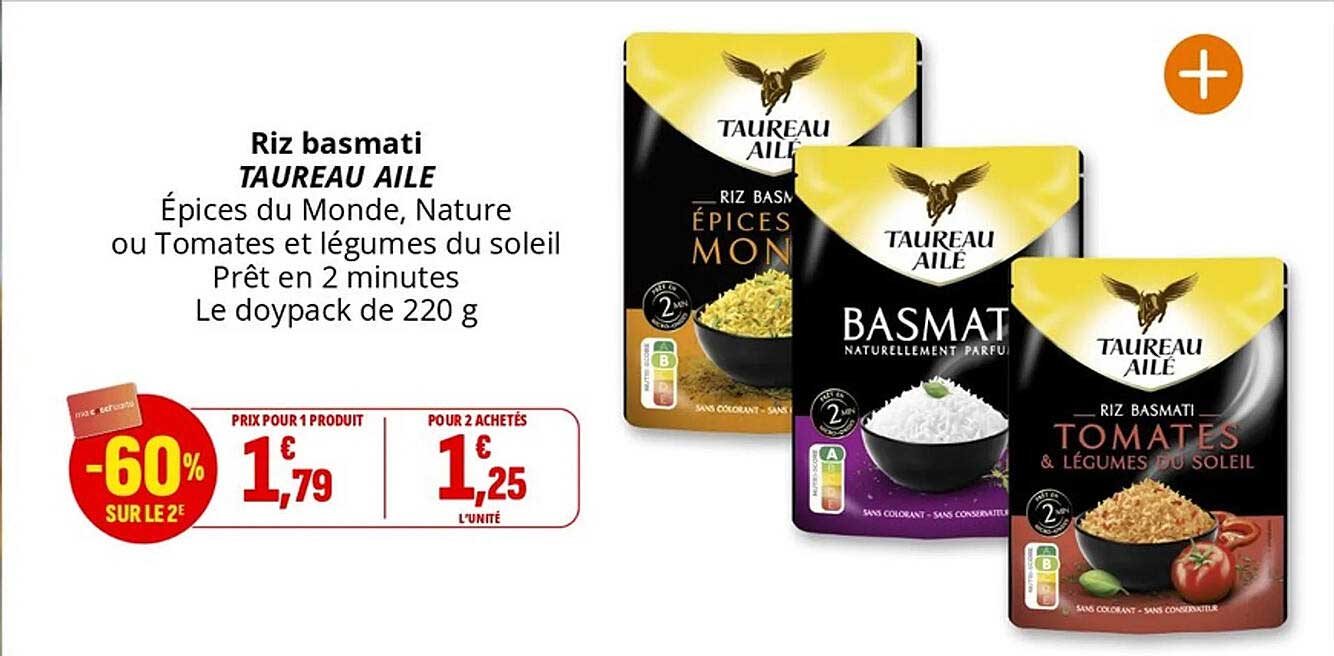 Riz basmati TAUREAU AILÉ