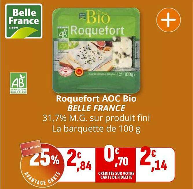 Roquefort AOC Bio BELLE FRANCE
