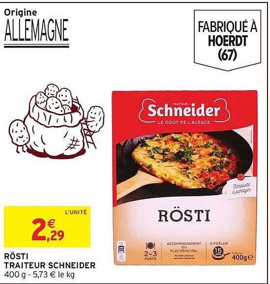 RÖSTI TRAITEUR SCHNEIDER