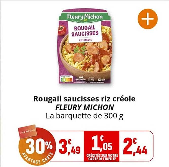 Rougail saucisses riz créole FLEURY MICHON