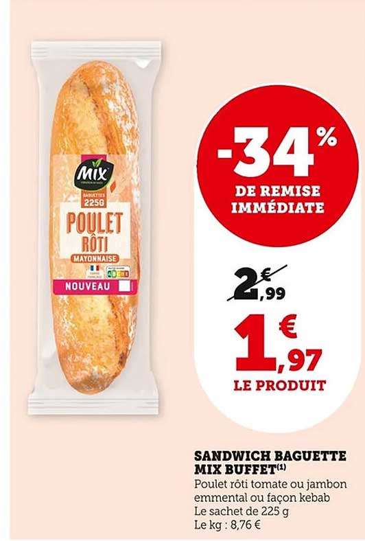 SANDWICH BAGUETTE MIX BUFFET