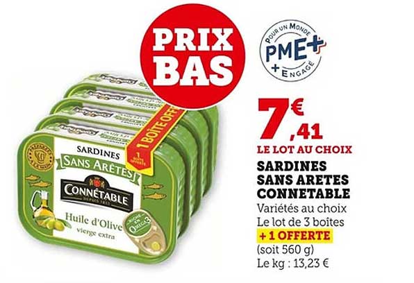 SARDINES SANS ARETES CONNETABLE