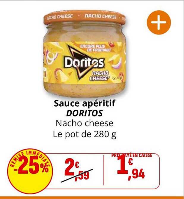 Sauce apéritif DORITOS Nacho cheese
