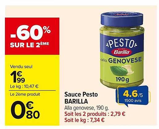 Sauce Pesto BARILLA