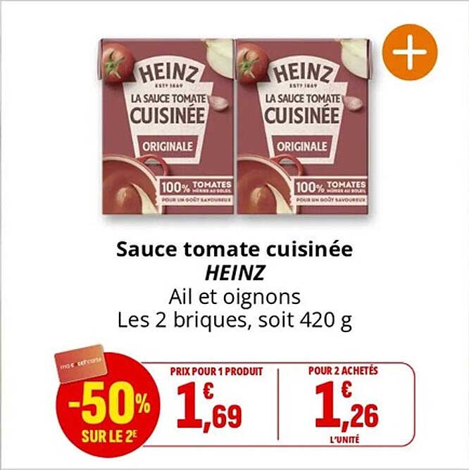 Sauce tomate cuisinée HEINZ