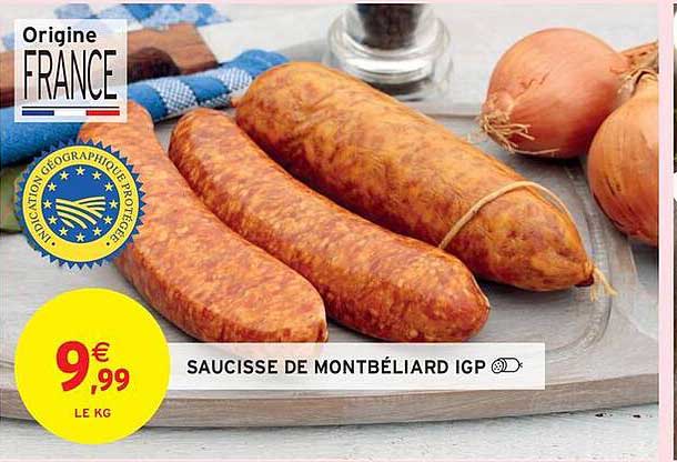 SAUCISSE DE MONTBÉLIARD IGP