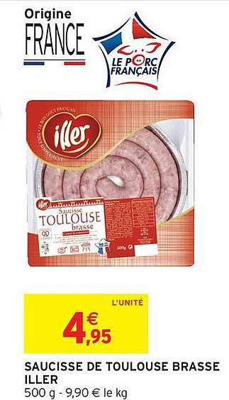 SAUCISSE DE TOULOUSE BRASSE ILLER