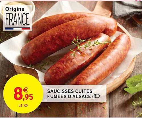 SAUCISSES CUITES FUMÉES D'ALSACE