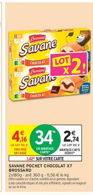 SAVANE POCKET CHOCOLAT X7 BROSSARD