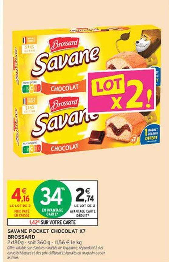 SAVANE POCKET CHOCOLAT X7 BROSSARD LOT X2!