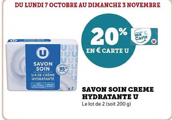 SAVON SOIN CREME HYDRATANTE U