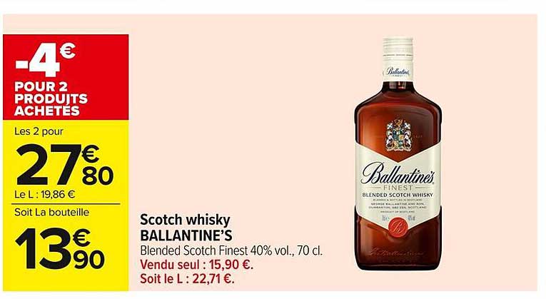 Scotch whisky BALLANTINE’S