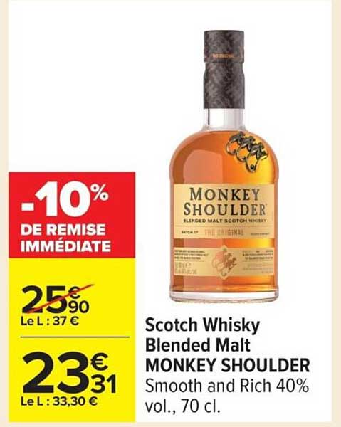 Scotch Whisky Blended Malt MONKEY SHOULDER