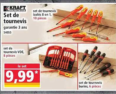 Set de tournevis