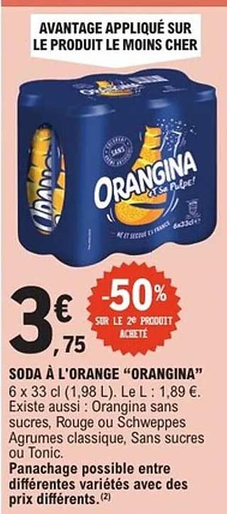 SODA À L'ORANGE "ORANGINA"