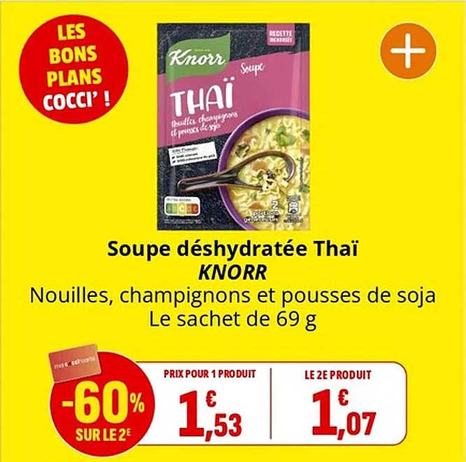 Soupe déshydratée Thaï KNORR