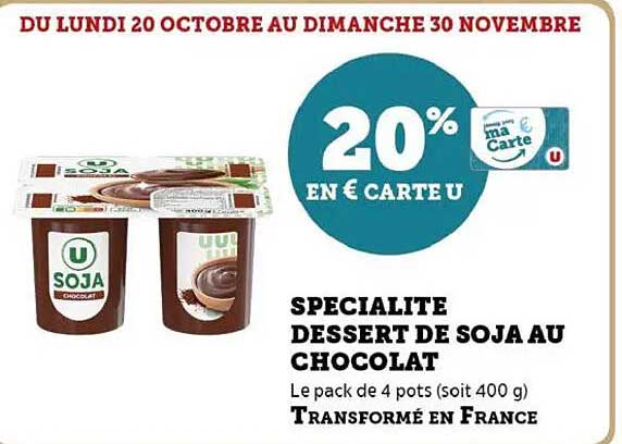SPECIALITE DESSERT DE SOJA AU CHOCOLAT