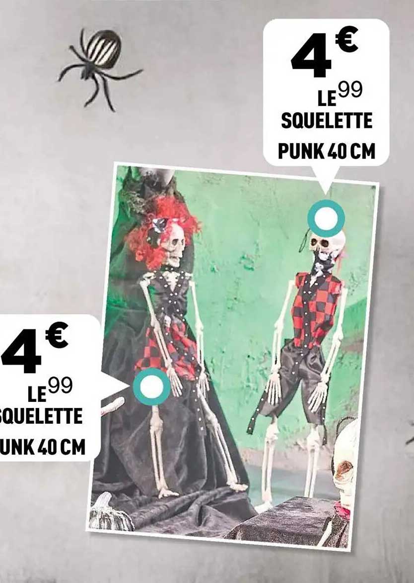 SQUELETTE PUNK 40 CM