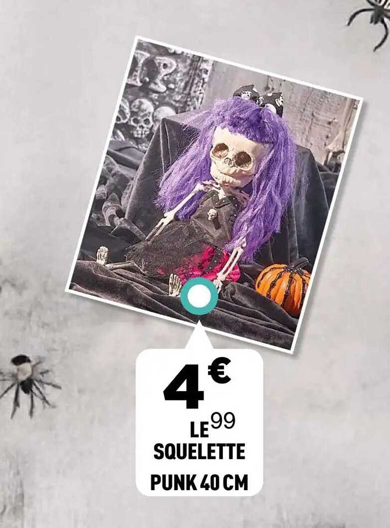 SQUELETTE PUNK 40 CM