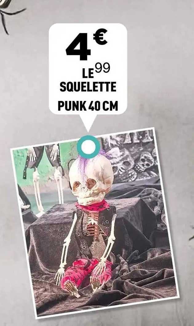 SQUELETTE PUNK 40 CM