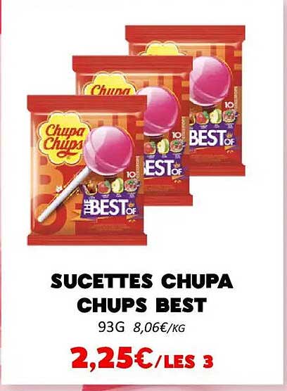 SUCETTES CHUPA CHUPS BEST