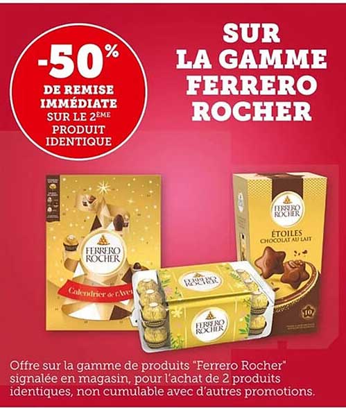 SUR LA GAMME FERRERO ROCHER