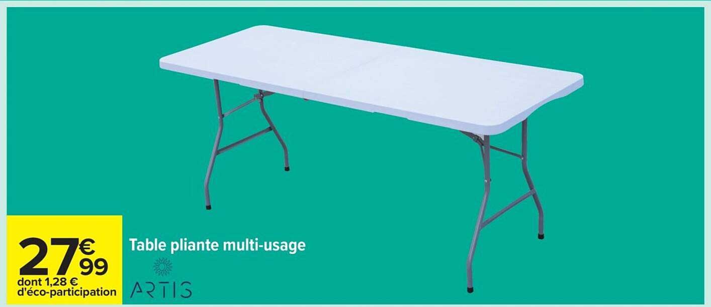 Table pliante multi-usage