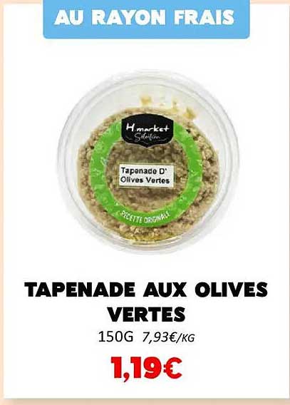 TAPENADE AUX OLIVES VERTES