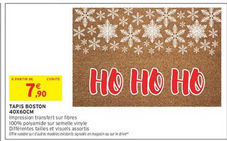 TAPIS BOSTON 40X60CM