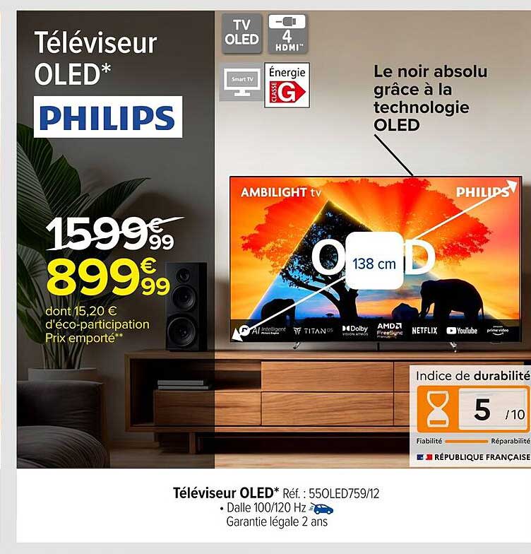Téléviseur OLED* PHILIPS