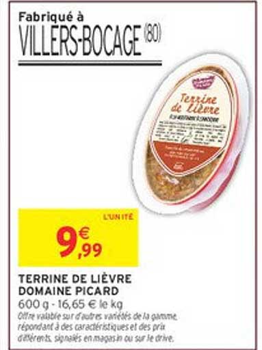 TERRINE DE LIÈVRE DOMAINE PICARD