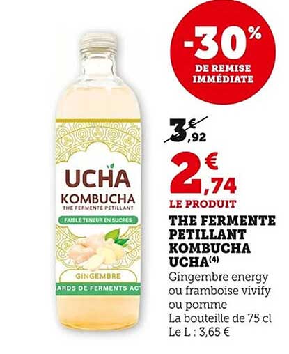 THE FERMENTÉ PETILLANT KOMBUCHA UCHA