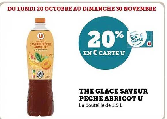 THE GLACE SAVEUR PECHE ABRICOT U