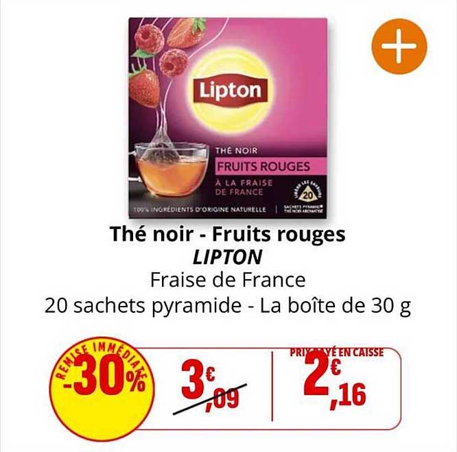 Thé noir - Fruits rouges