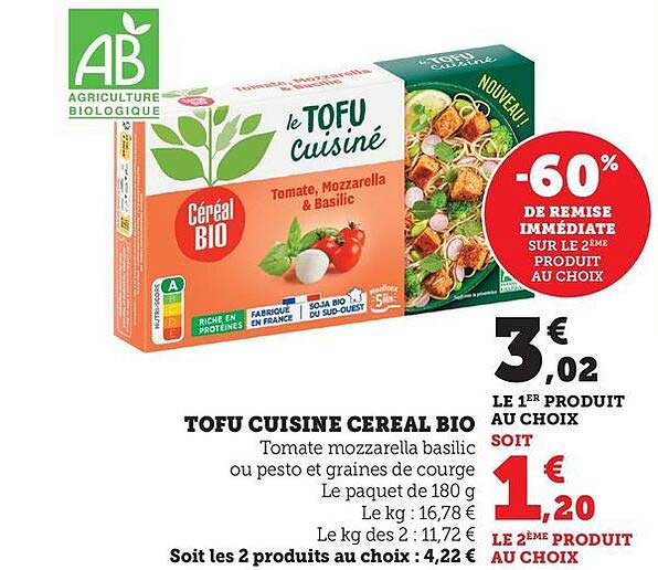 TOFU CUISINE CEREAL BIO