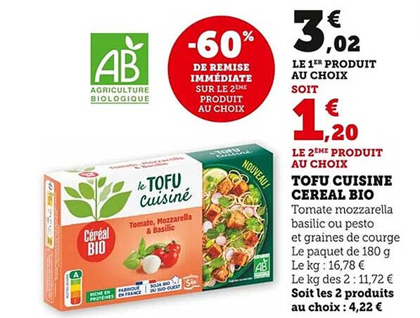 TOFU CUISINE CEREAL BIO