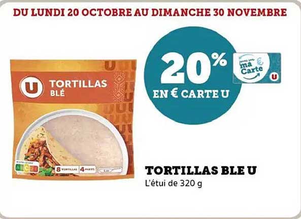 TORTILLAS BLE U