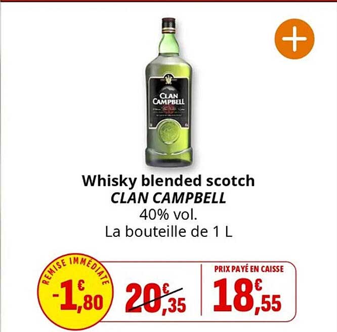 Whisky blended scotch CLAN CAMPBELL
