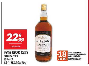 WHISKY BLENDED SCOTCH FALLS OF LORA